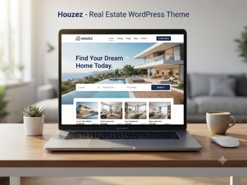 Houzez is a professional Real Estate WordPress Theme for property listings, real estate agencies, agents, brokers, rentals, property portals, advanced property search, and modern real estate websites.