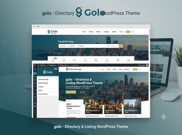 GOLO is a modern WordPress directory and listing theme for business directories, local listings, service marketplaces, classified websites, city guides, and online booking websites. Build a responsive, professional, and SEO-friendly directory website with powerful listing features.